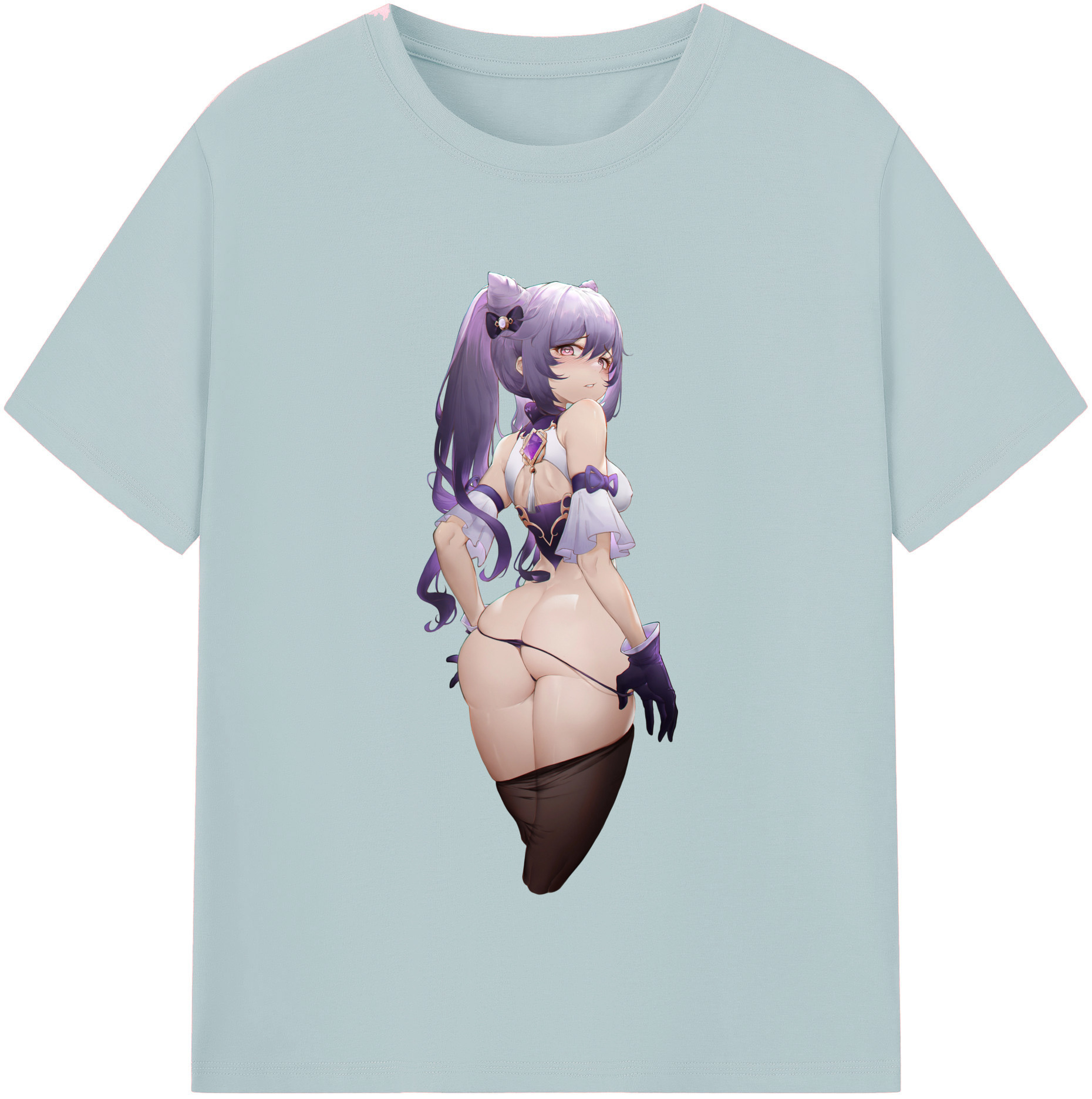 げんし神 刻晴 こくせい genshin Kokusei 綿100％半袖Tシャツ（フロントプリント）